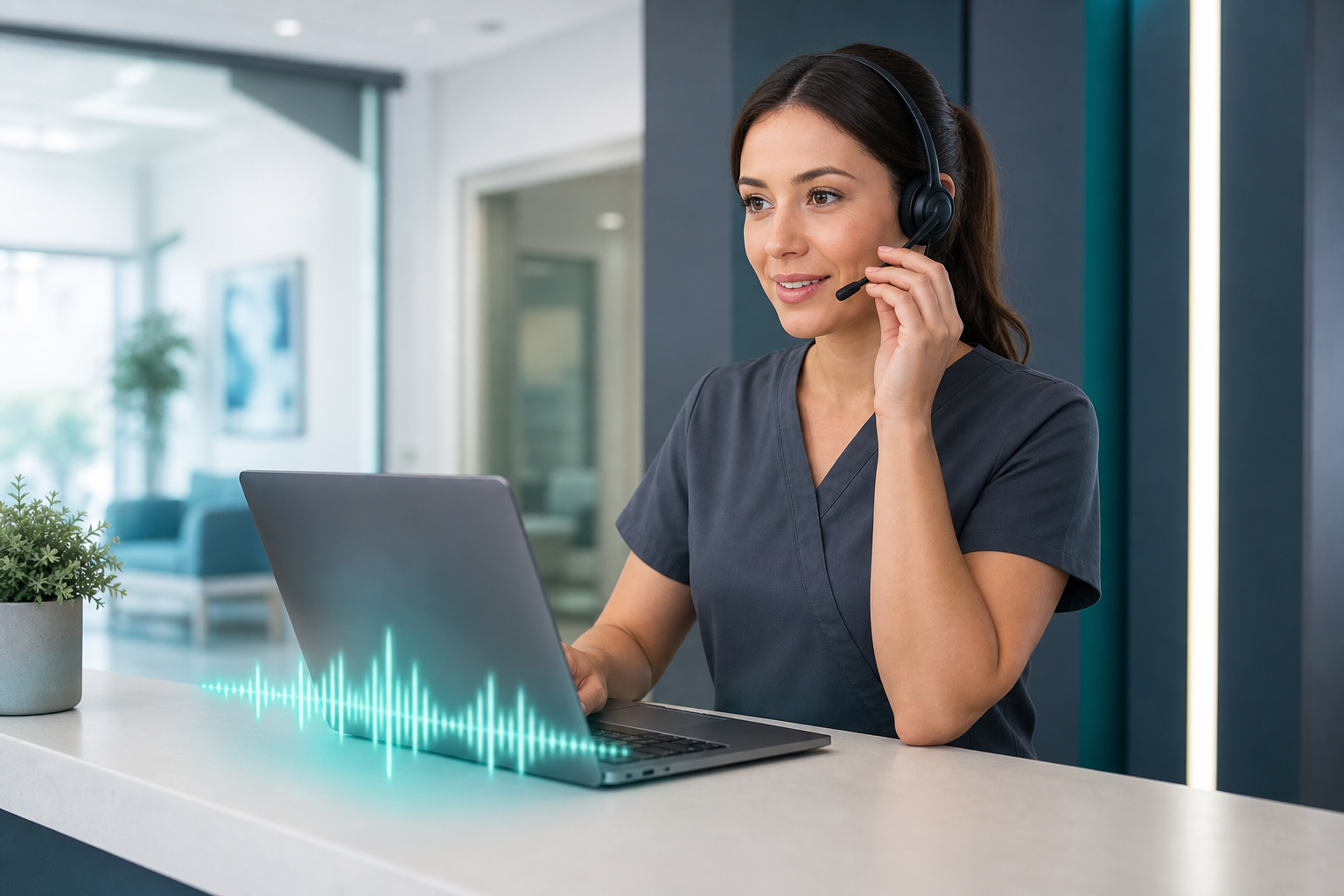 Healthcare voice agent assisting a patient call
